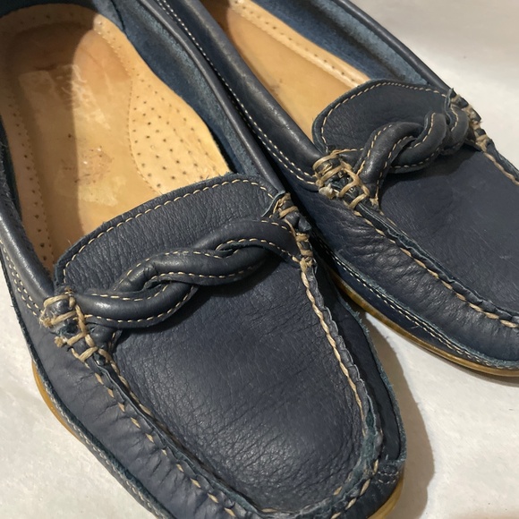 Blue leather shoes - Picture 2 of 15